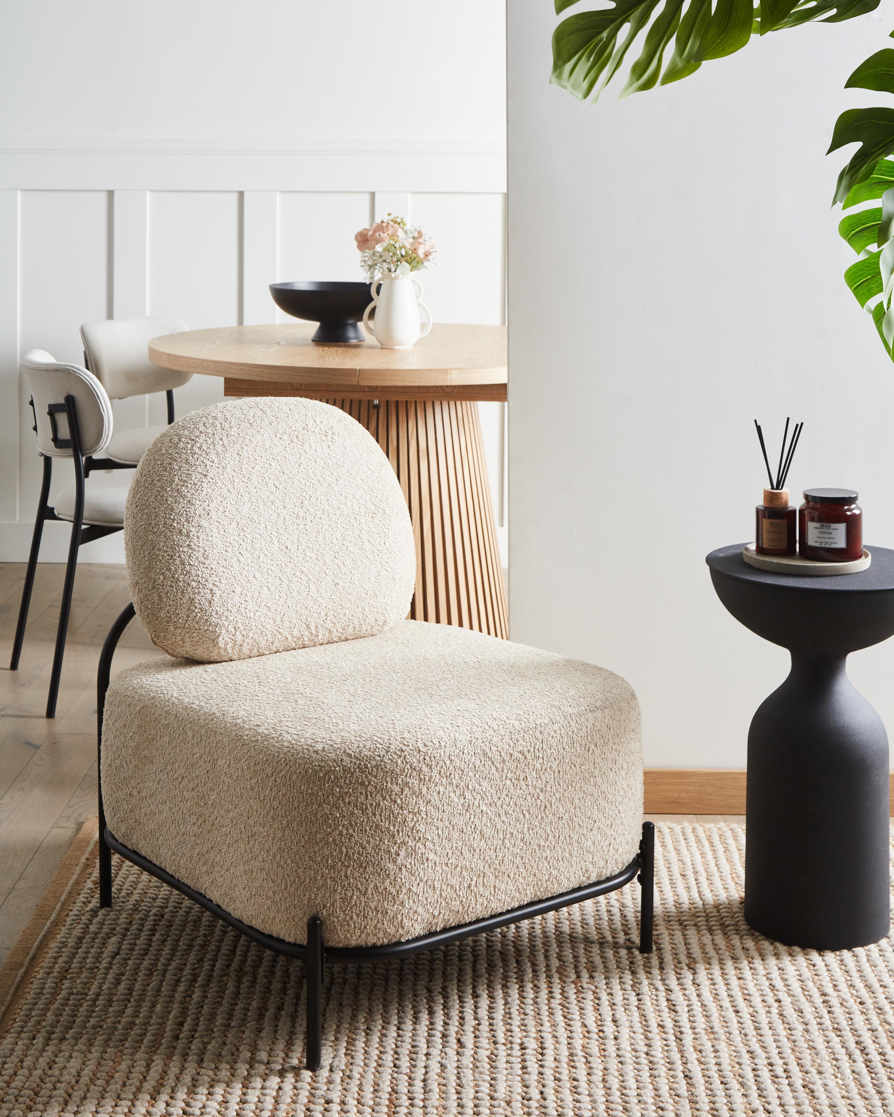 Armchair LUNDE Fabric Beige
