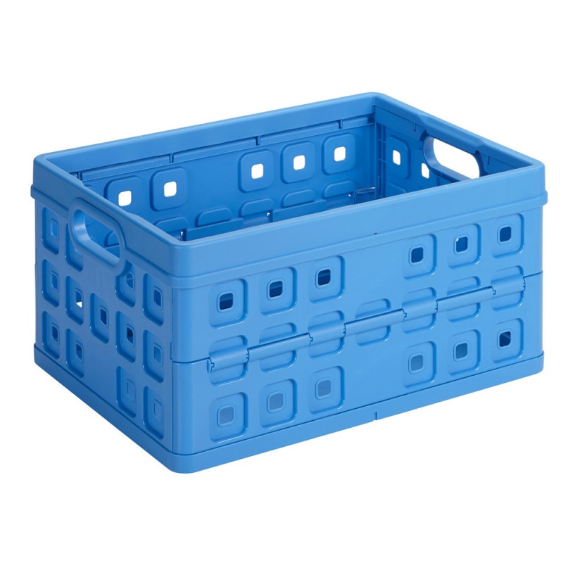Box de rangement pliant Square bleu 32 L SUNWARE
