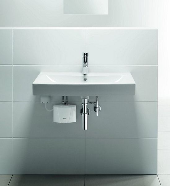 Chauffe-eau électrique instantané pour lavabo - MBH 4 - Débit 2,5 l/min. Puissance : 4,4 Kw - 230 Volt - 19 A avec câble