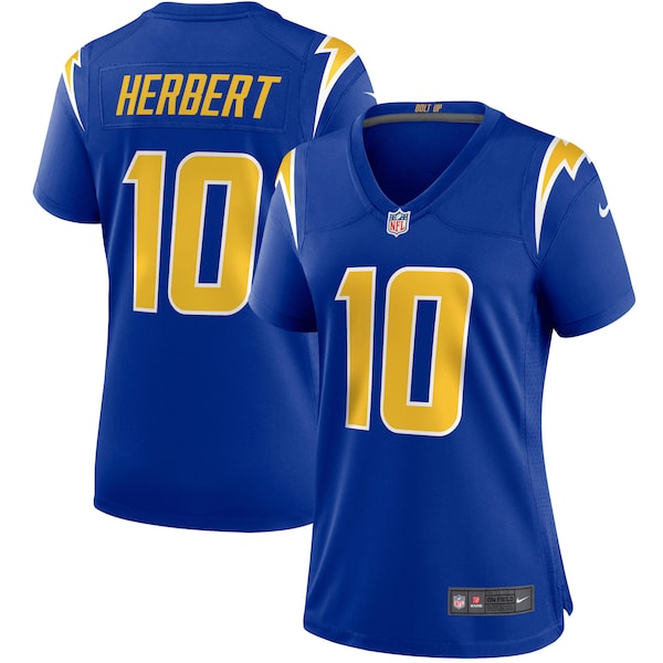Justin Herbert Los Angeles Chargers Nike Women's Game Jersey - Royal/Navy/Powder Blue