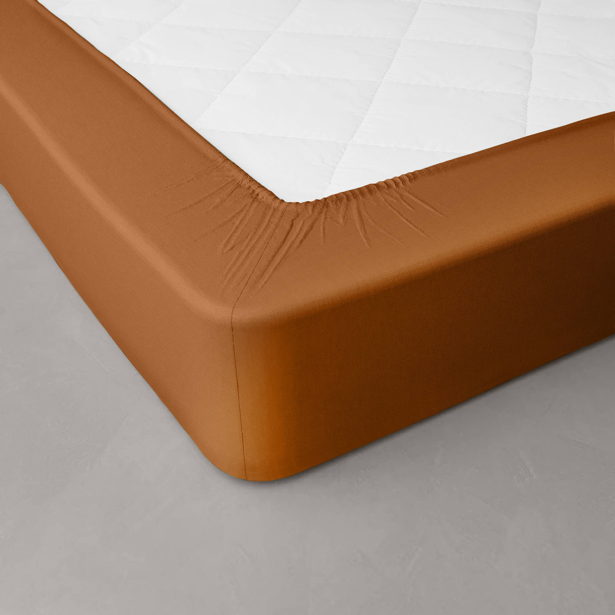 Drap-housse uni percale bonnets 40 cm