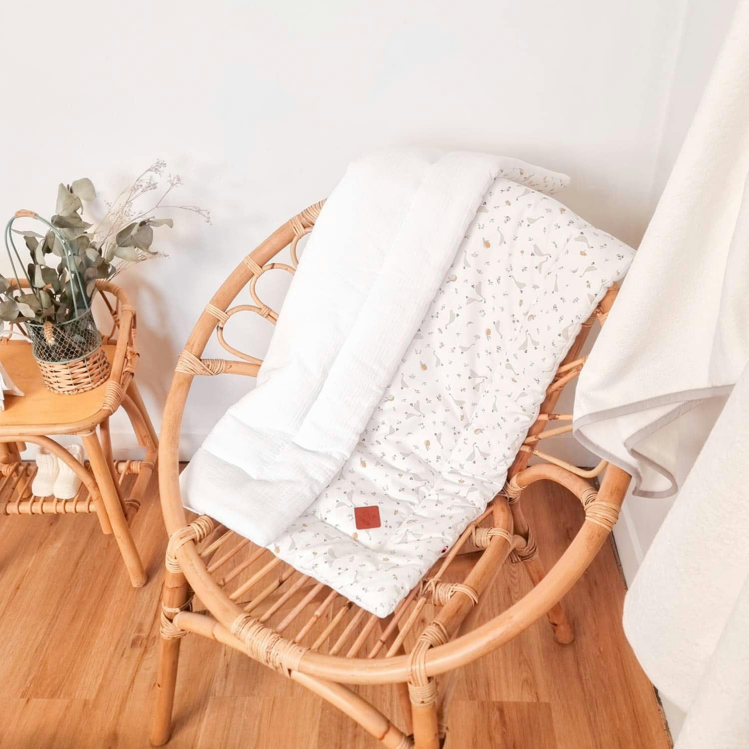 SIDONIA - Couverture bébé gaze de coton  70 x 100 cm