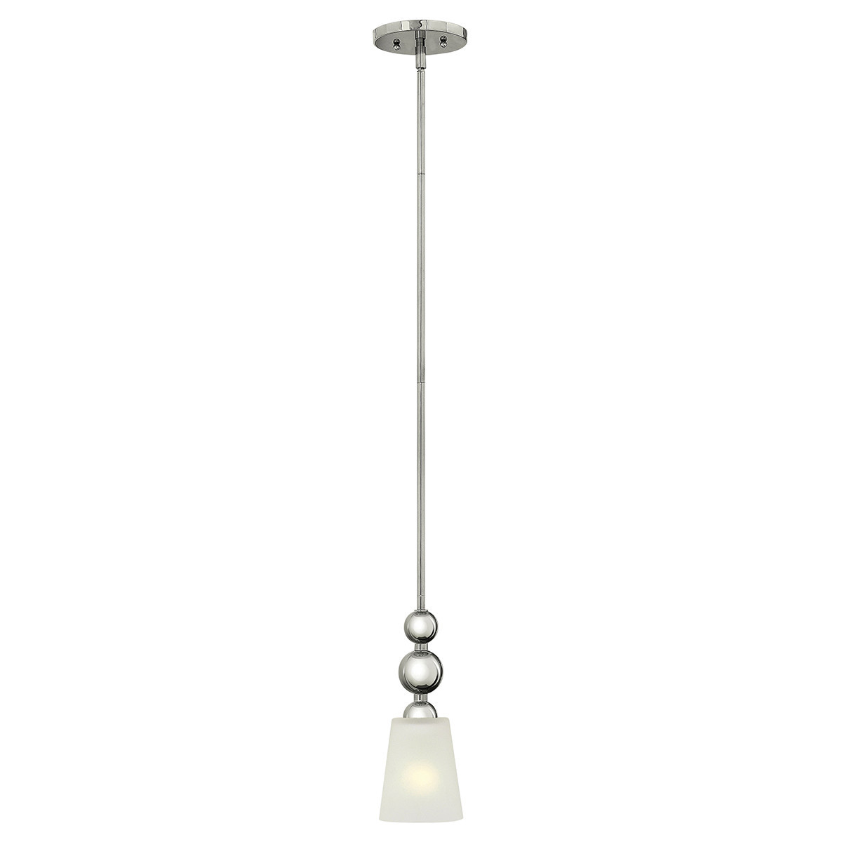 Lampa wisząca polerowany nikiel Zelda 1xE27x60W wym: 120x12x12 cm Hinkley