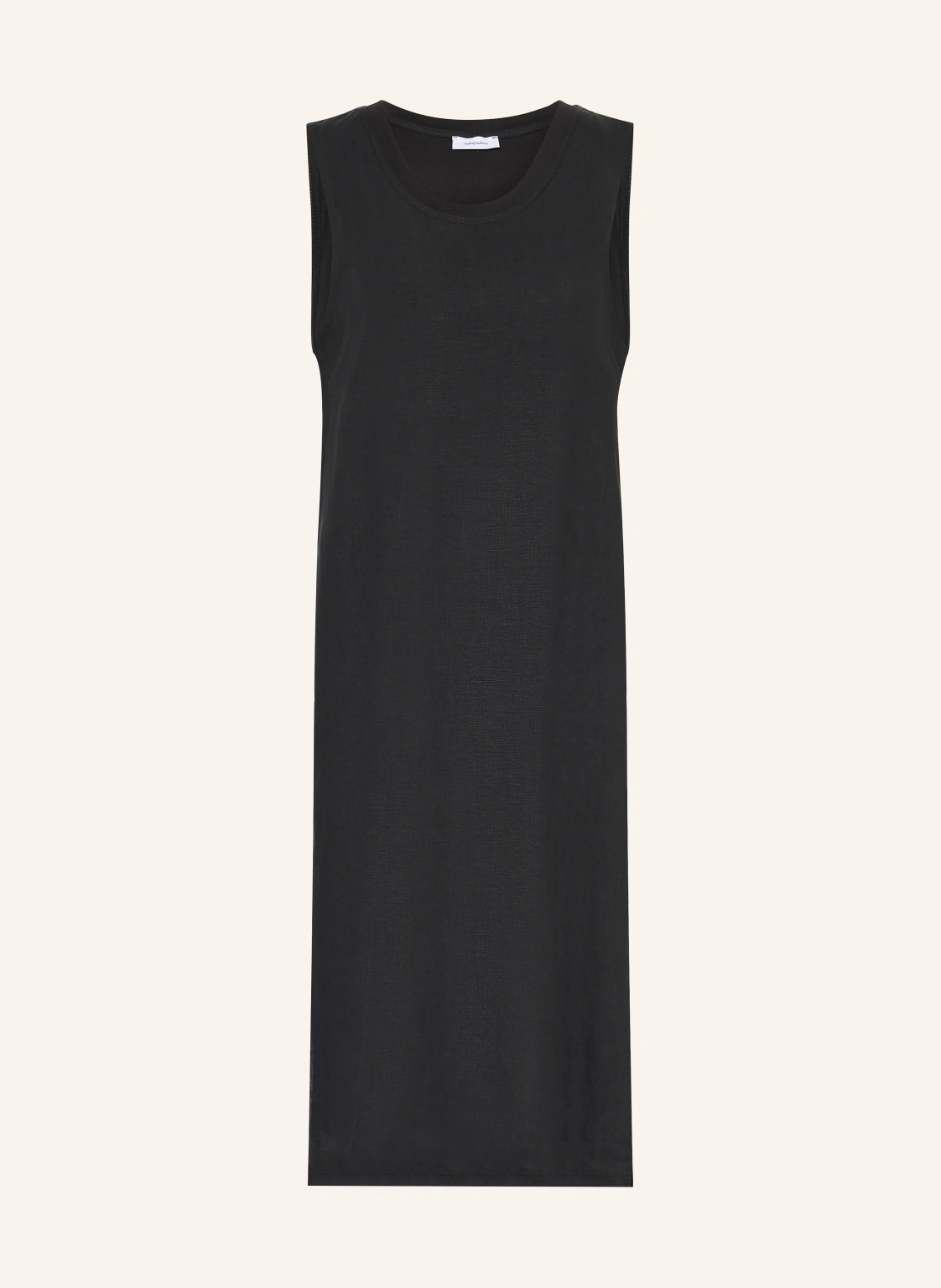 darling harbour Kleid im Materialmix mit Leinen