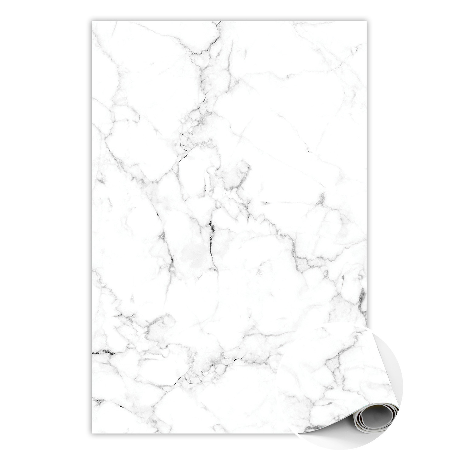 Dywan winylowy do domu Marmur czerń i biel 80 x 120 cm