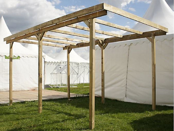 Chalet &Jardin Carport en bois sans couverture Delahaye 15 m²