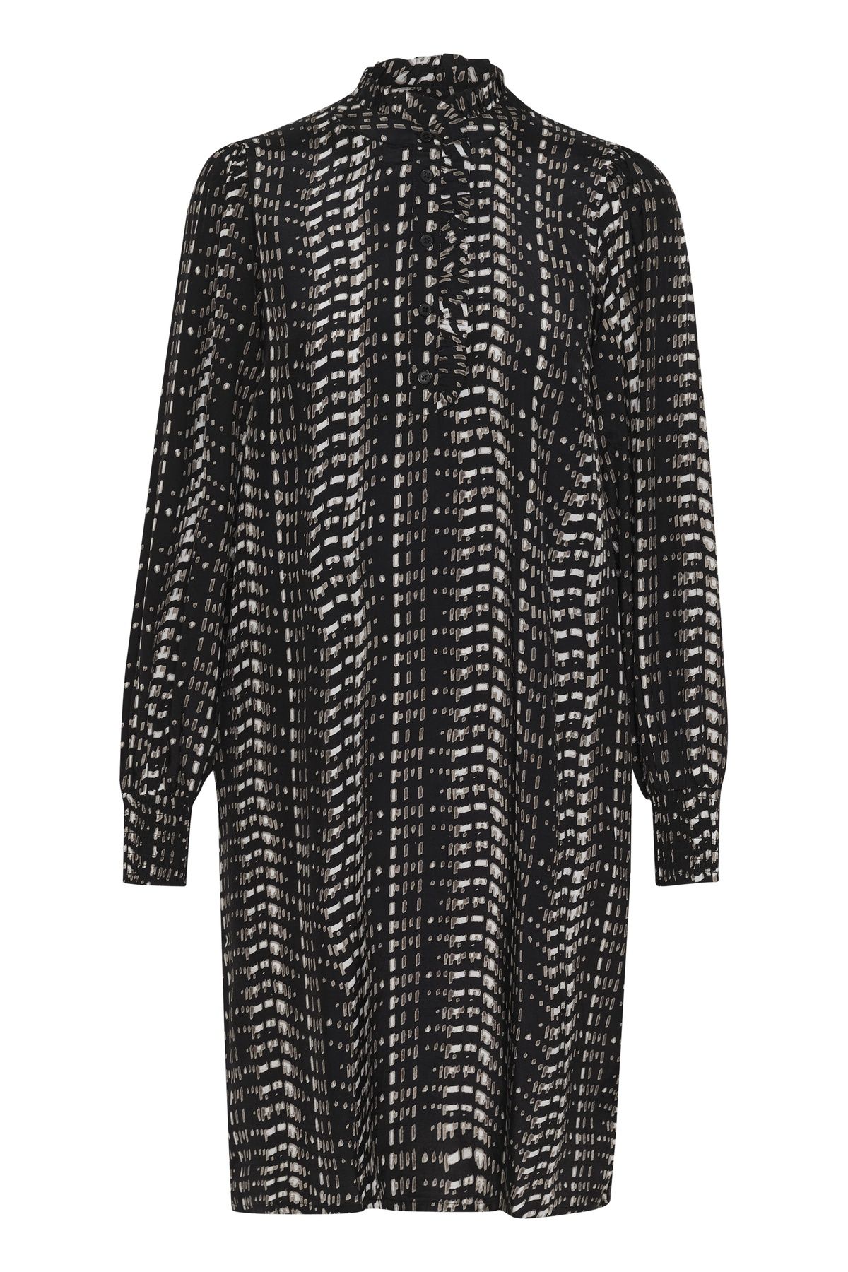 Kaffe KAalice Long Sleeve Frill Pocket Dress
