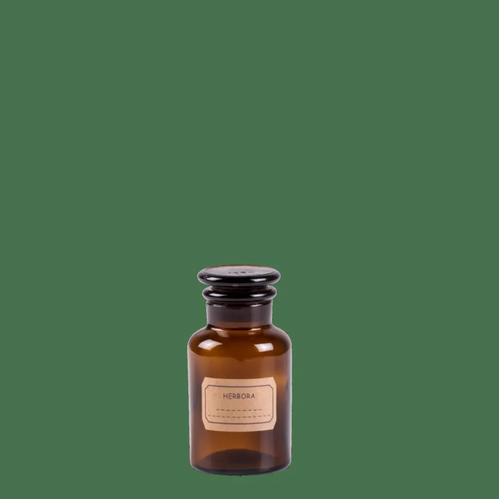 Bocaux^CASA HERBORA Pot à Provisions 12,5 CL Brun