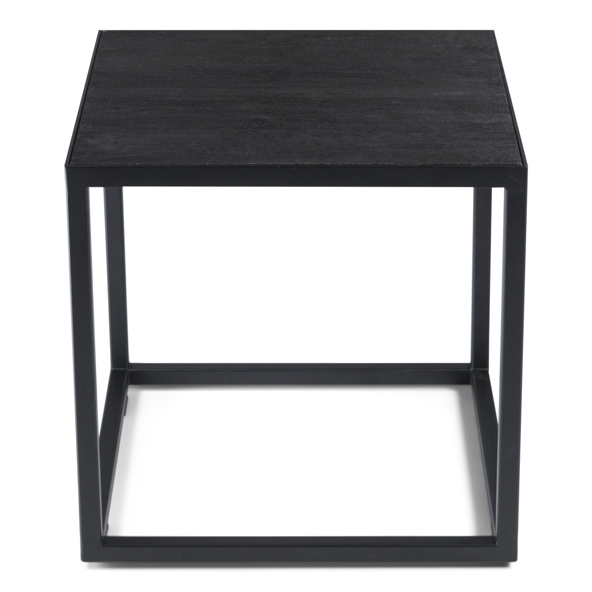 Spinder Design Bijzettafel Daniël - Zwart - 40 x 40