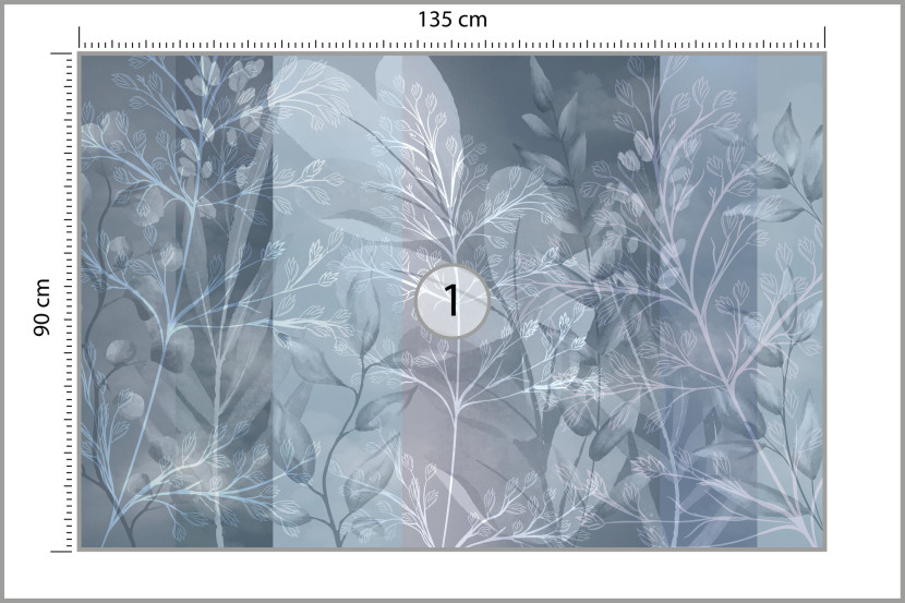 Fototapeta Do Salonu Abstrakcyjne Gałązki 135x90cm