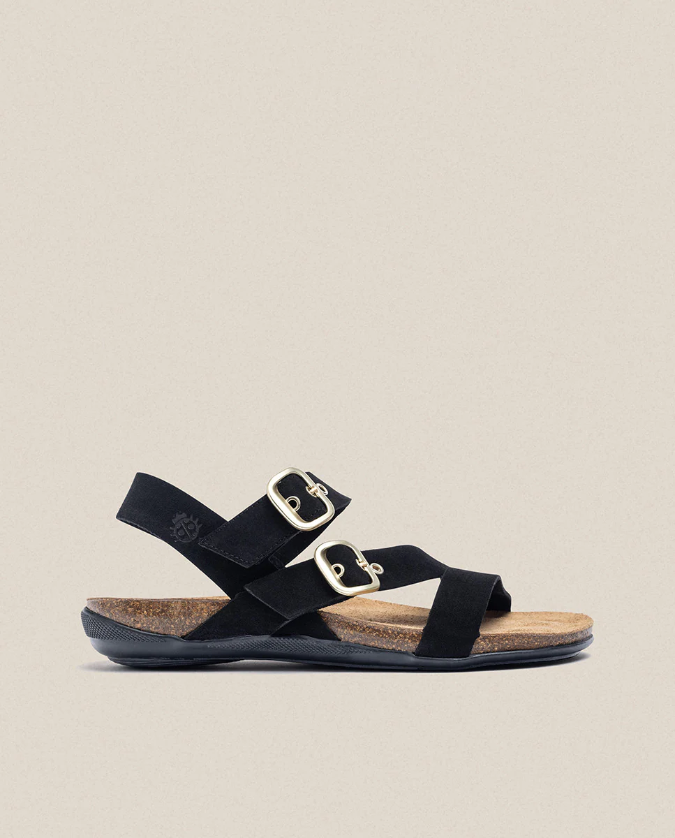 Sandalia plana Manacor 023 negro