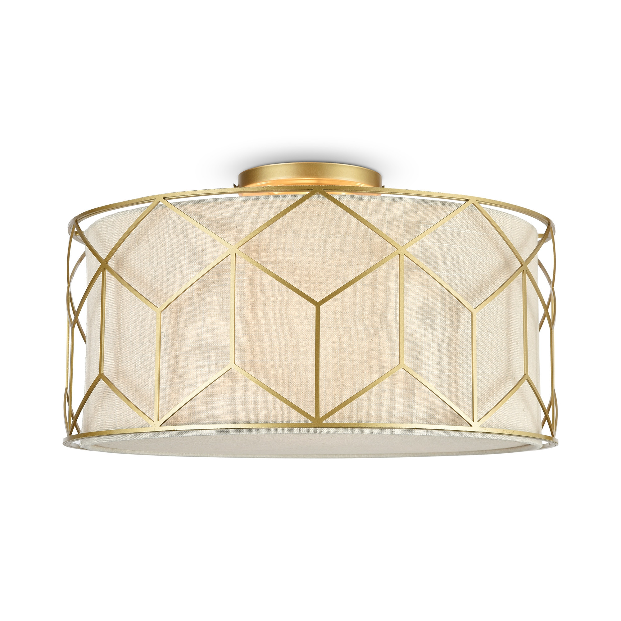 Lampa sufitowa mosiężno-złota MESSINA 3xE27x60W wym: 23,9x43x43 cm Maytoni