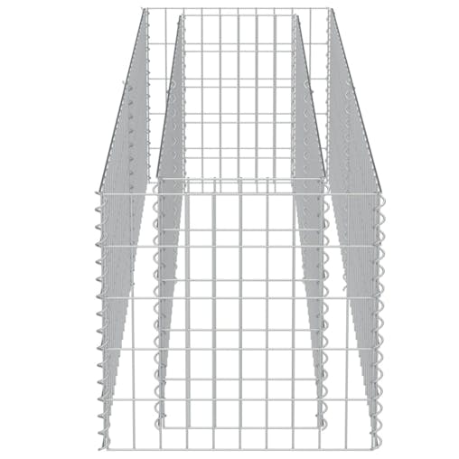 NNEVL Gabion Raised Bed Galvanised Steel 180x50x50 cm