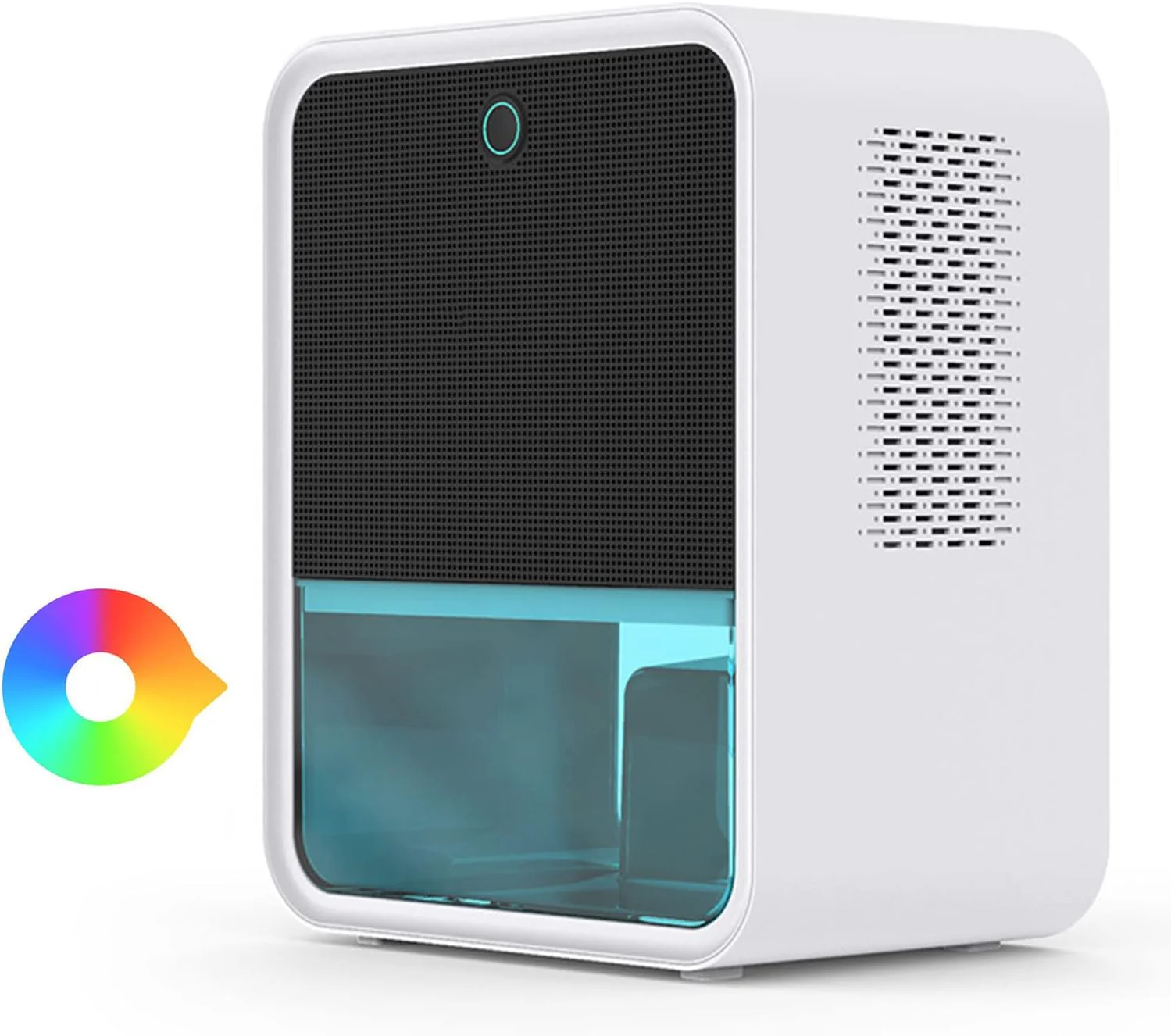 Bedroom Dehumidifier 2.2L Water Tank with Hygrometer RGB LED Light
