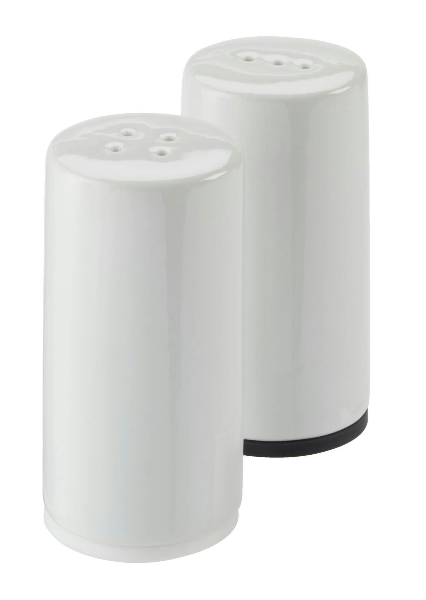PADERNO Professional Salt & Pepper Shakers, Dishwasher-Safe, White