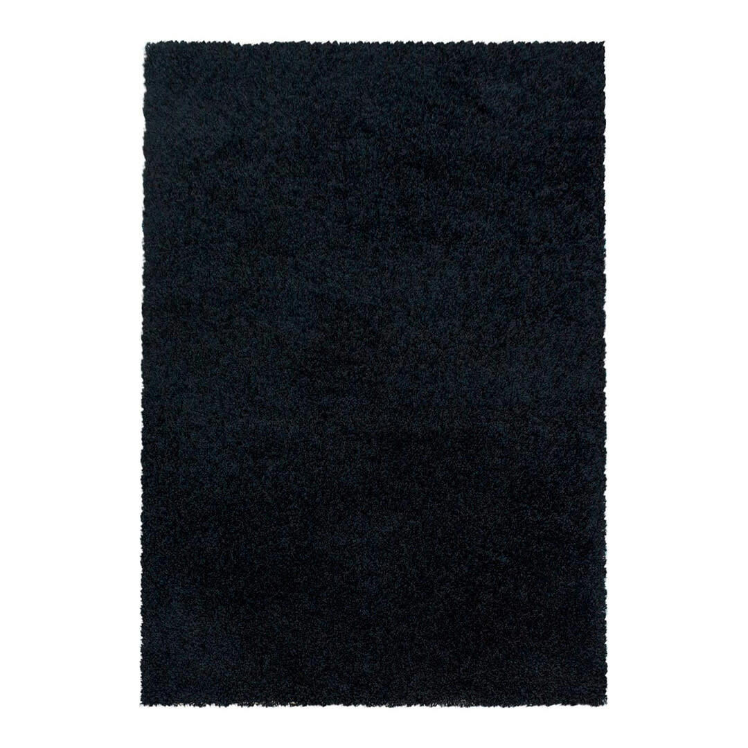 GADOL - Tapis uni design en polypropylène noir 60x110
