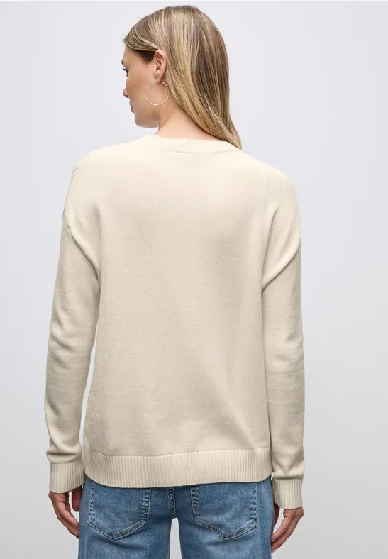 Pullover mit Zopfmuster