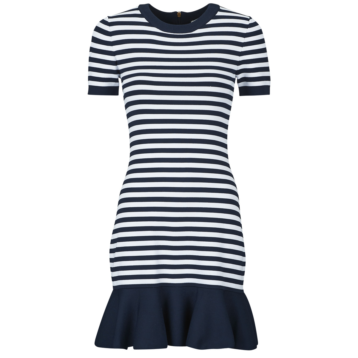 MICHAEL Michael Kors - STRIPE FLARE MINI DRS - Marine / White