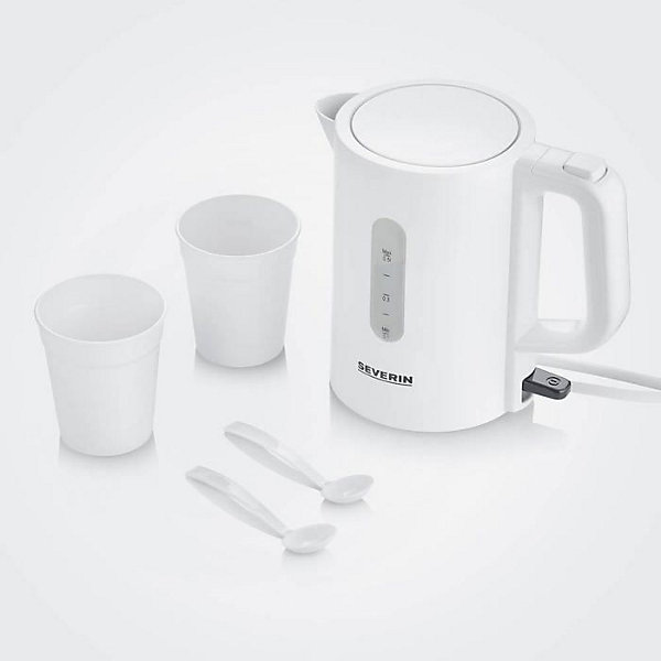 Bouilloire sans fil 0.5l 1100w, blanc Severin WK3462