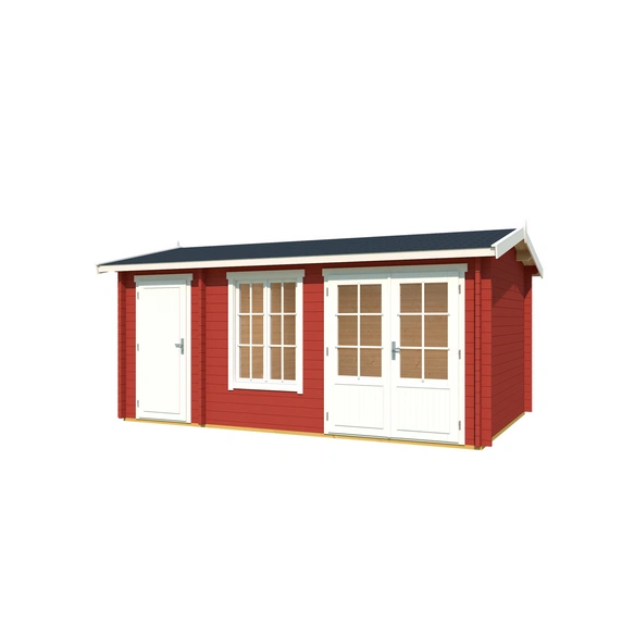 Gartenhaus »Wrexham«, BxHxT: 525 x 250,8 x 350,8 cm (Außenmaß inkl. Dachüberstand), schwedenrot