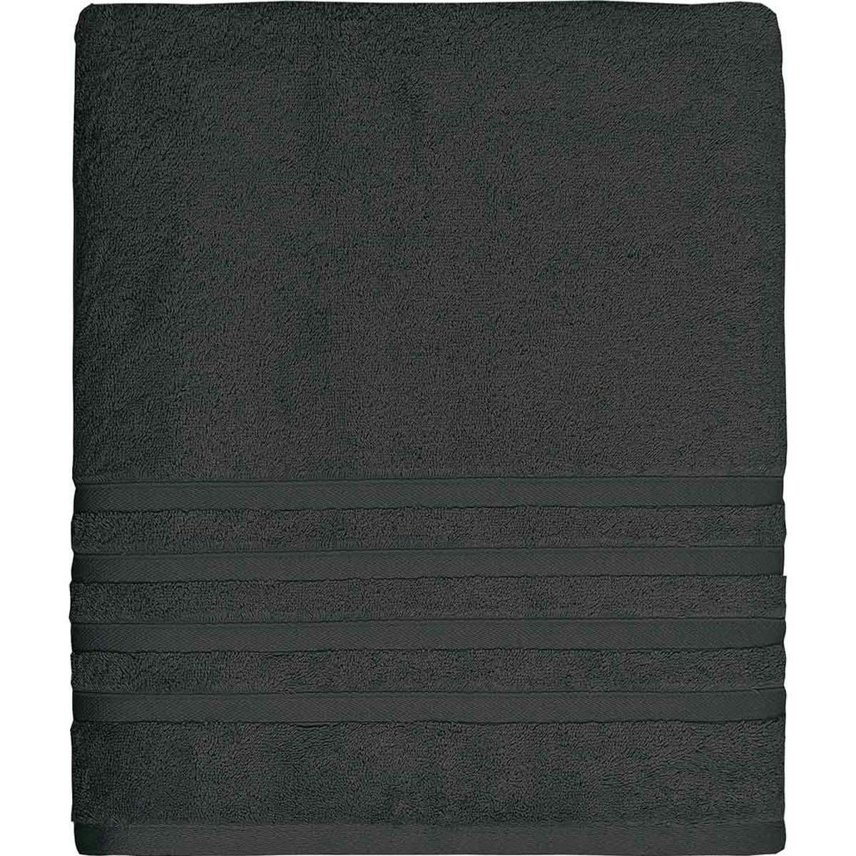 SENSILK - Maxi drap de bain 600 gr/m²  anthracite 100x150 cm