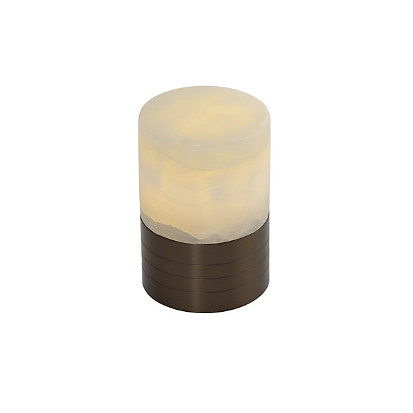 Ensemble de 12 lampes de table bronze foncé RGBW rechargeables avec station de charge - Alessia