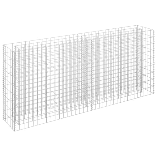 NNEVL Gabion Raised Bed Galvanised Steel 180x30x90 cm