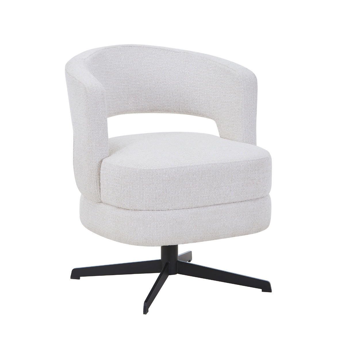 DÉJA Living Eetkamerstoel Lave - Beige - Draaibaar - Set van 2