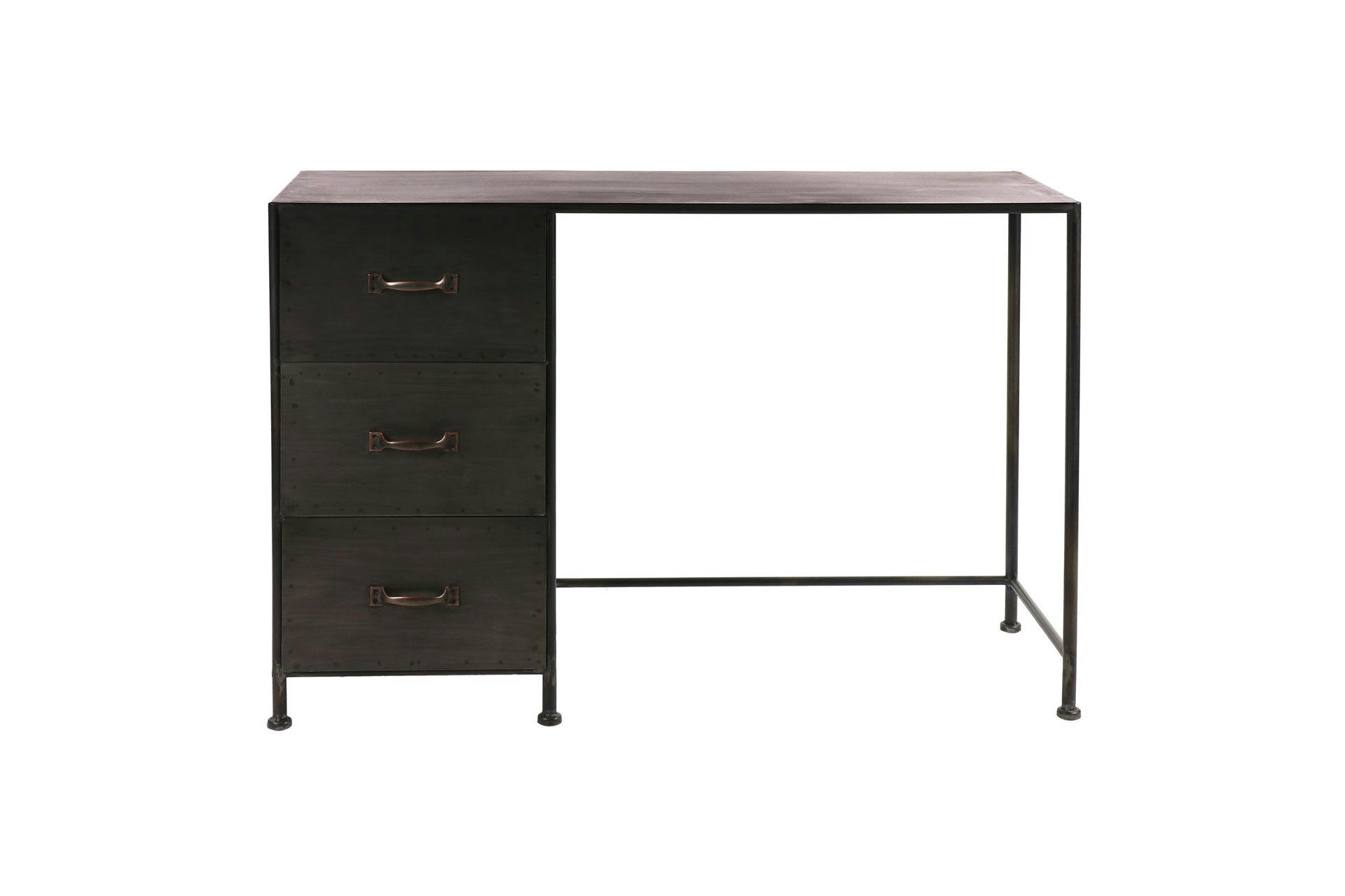 TYPOGRAPHIC - Bureau en métal noir