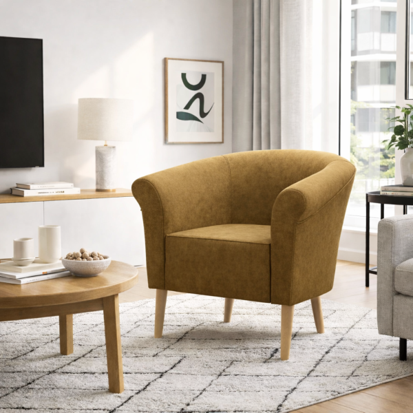 Fotel ESPERO styl skandynawski welur monolith 48