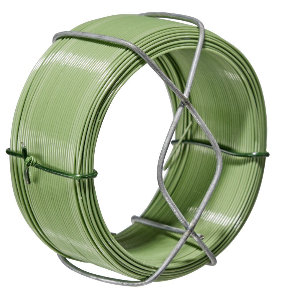 Rouleau de fil de fer vert 50 m