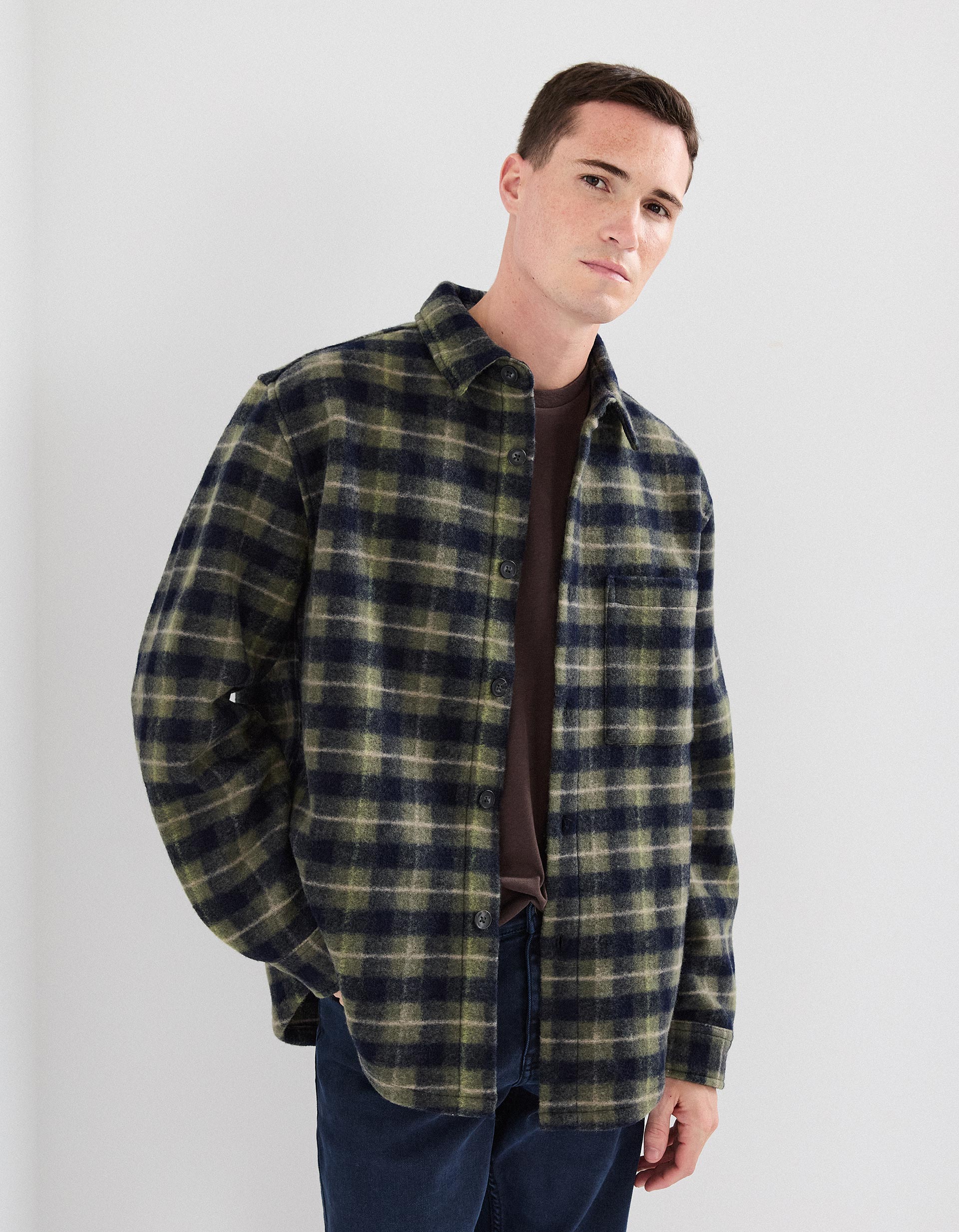 Sobrecamisa, Homem, Verde Escuro