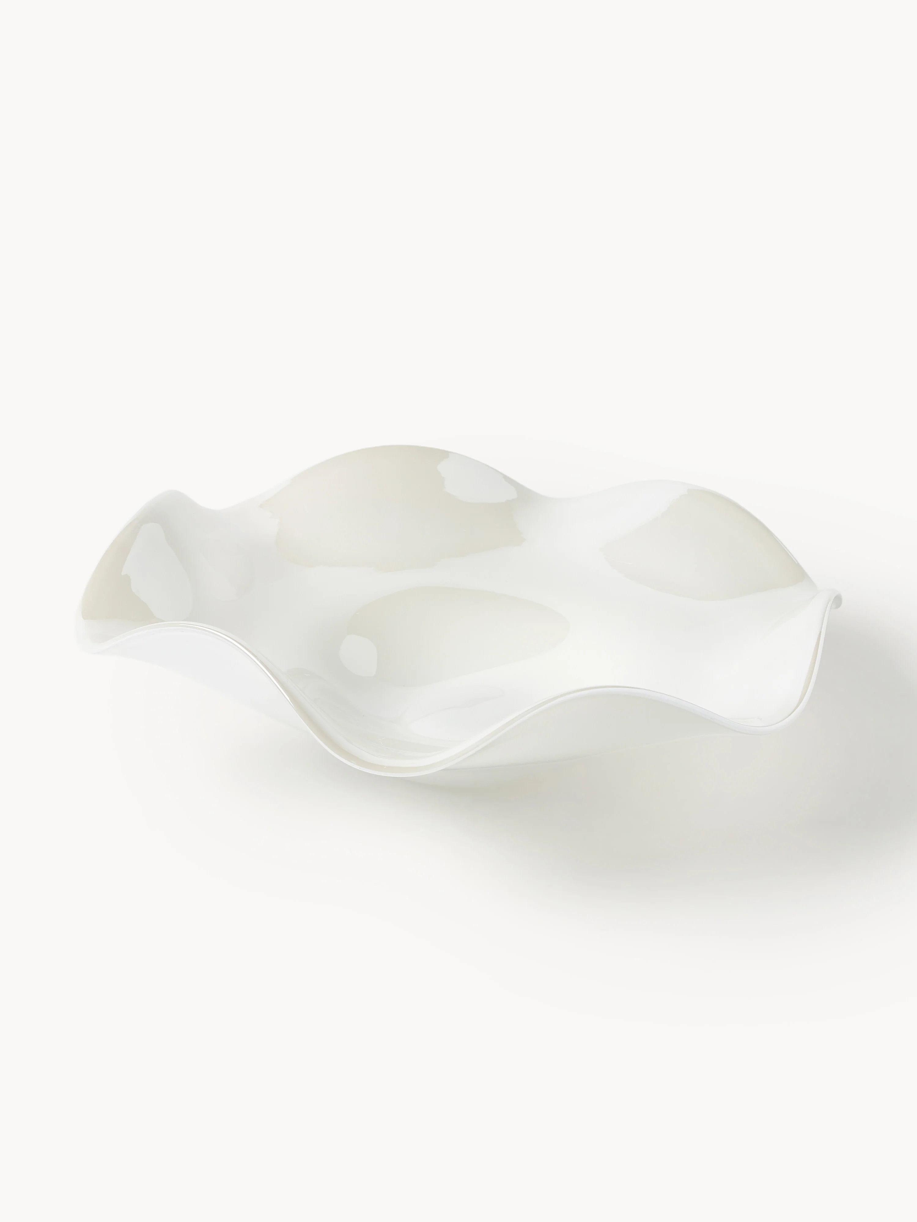 Handgefertigte Deko-Schale Ona aus Glas, B 32 cm