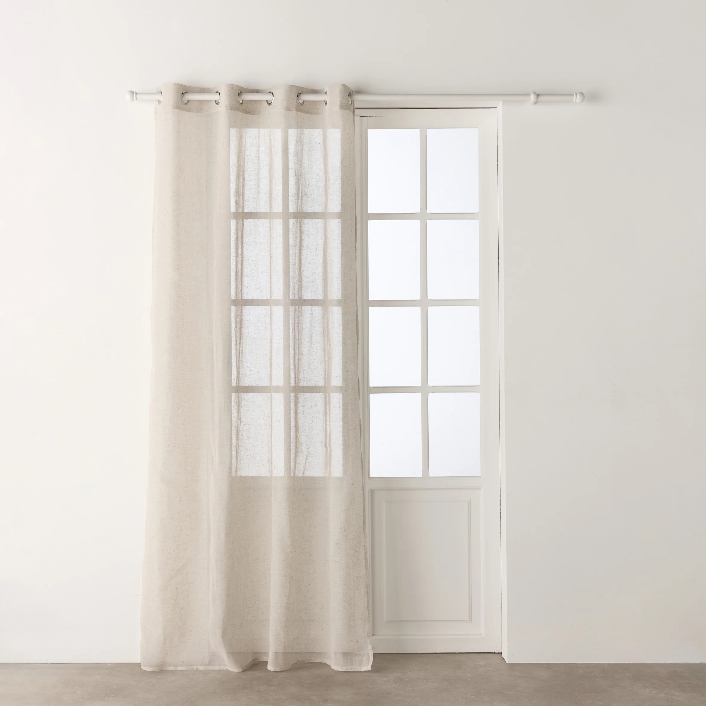 Voilage Lin RIO coloris lin 140 x 240 cm