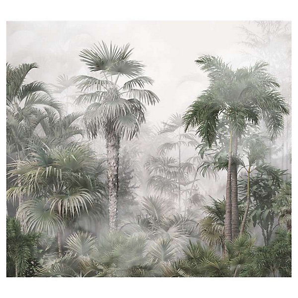 Papier peint intissé VOILE BRUMEUX 300 x 270 cm (LxH) - Tapisserie murale panoramique XXL, Made in France par Scenolia