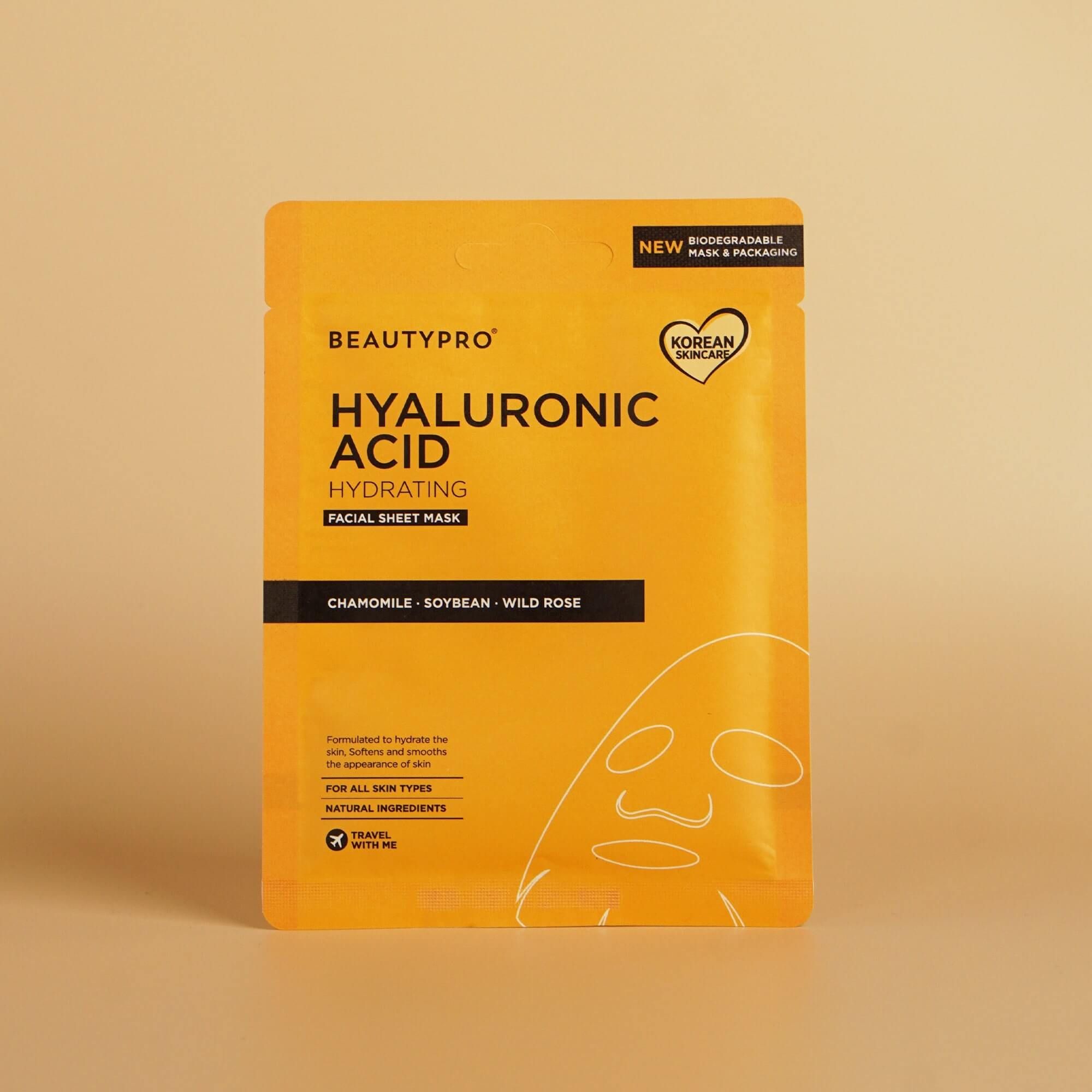 BEAUTYPRO Hyaluronic Acid Hydrating Sheet Mask - Pack Of 4