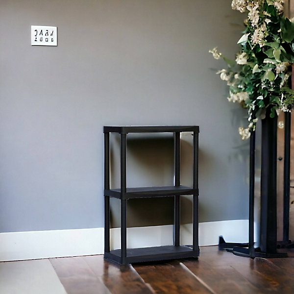 Armoire d'extérieur Anversa, Etagère d'extérieur, Armoire de balcon polyvalente avec 1 étagère, 60x30h90 cm, Anthracite
