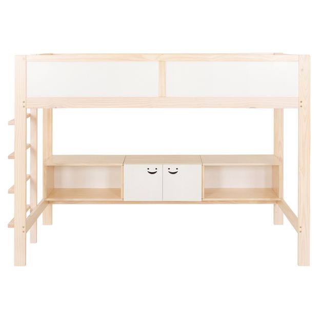 CAMA SISTEMA DE QUARTO INTEGRADO COM ESCRIVANINHA E ESCADA PÉ COM PÉ