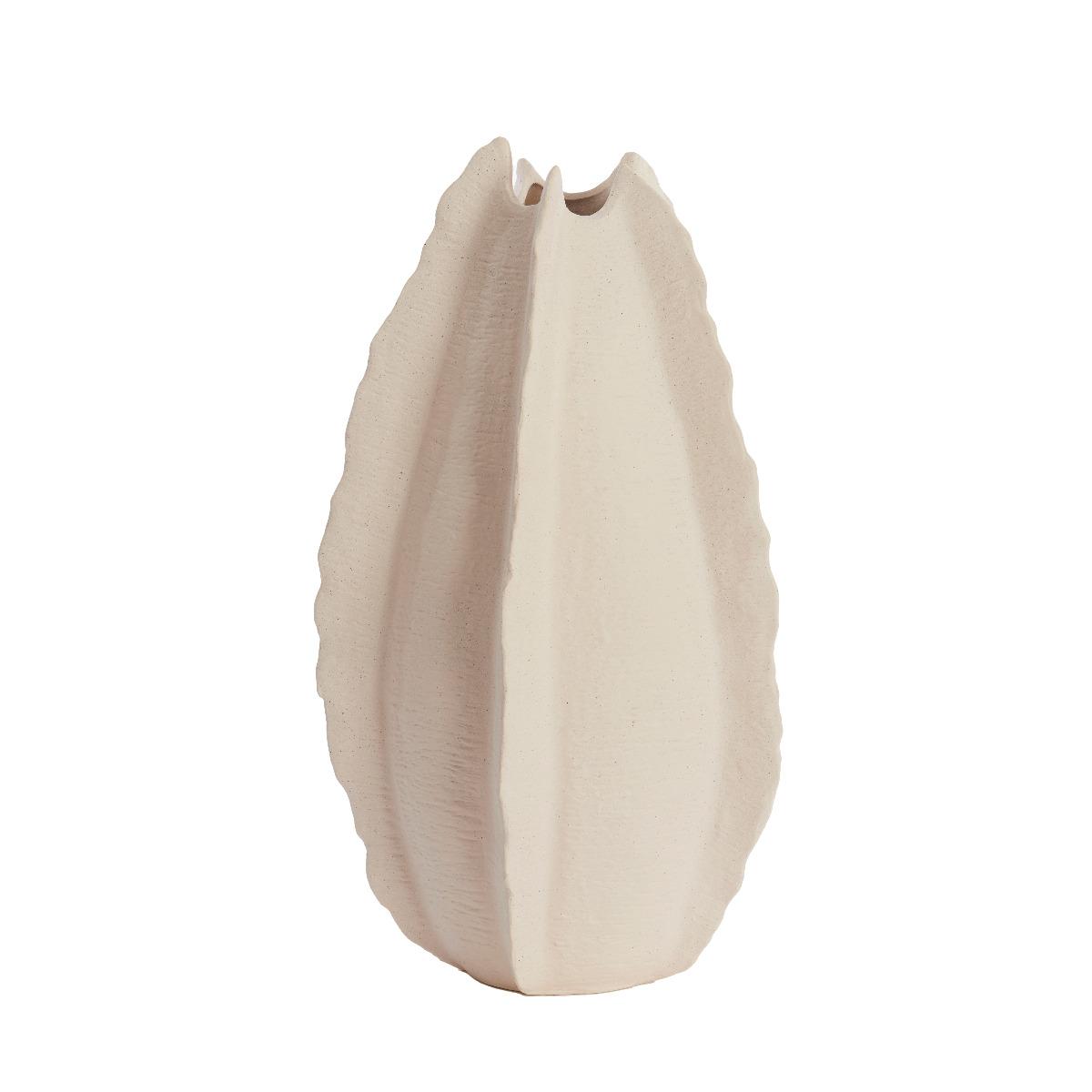 Light & Living - Kelapa vaas deco 37x36x66,5 cm - keramiek crème