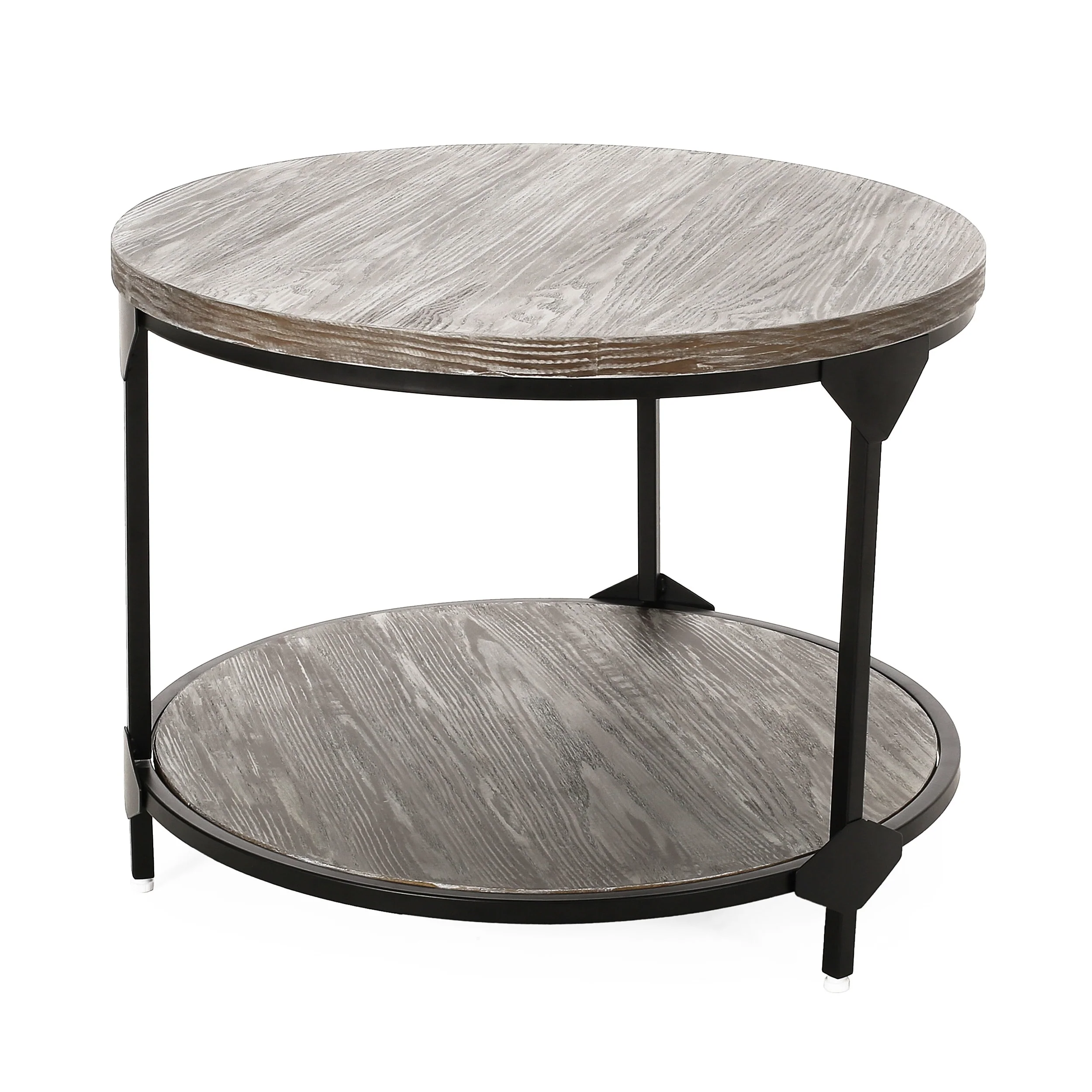 Cedarhurst Modern Industrial Round Coffee Table by Christopher Knight Home