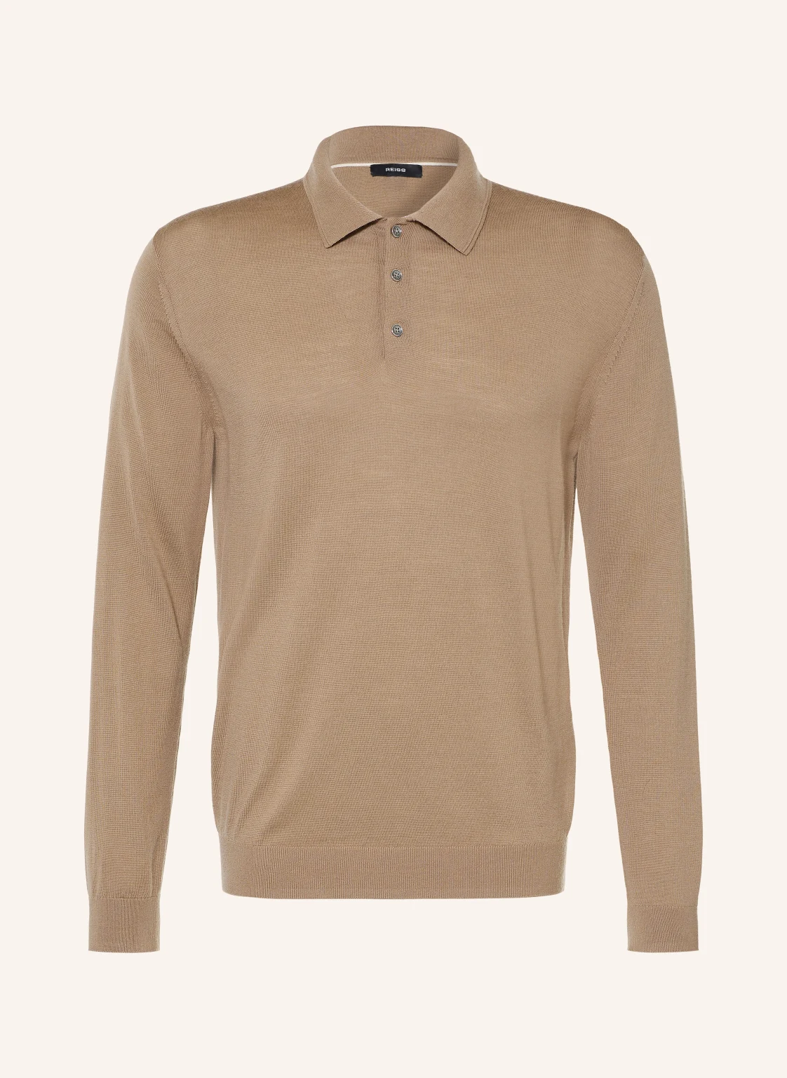 REISS Strick-Poloshirt TRAFFORD aus Merinowolle