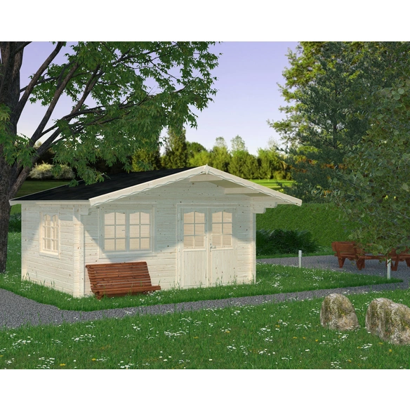 Blockbohlenhaus »Helena«, Holz, BxHxT: 514 x 285 x 360 cm (Außenmaße inkl. Dachüberstand)