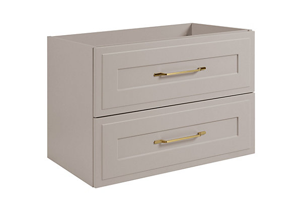 Meuble sous lavabo de style classique, cachemire, 80 x 57 x 46 cm