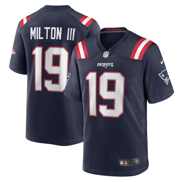 Joe Milton III New England Patriots Nike  Game Jersey -  Navy