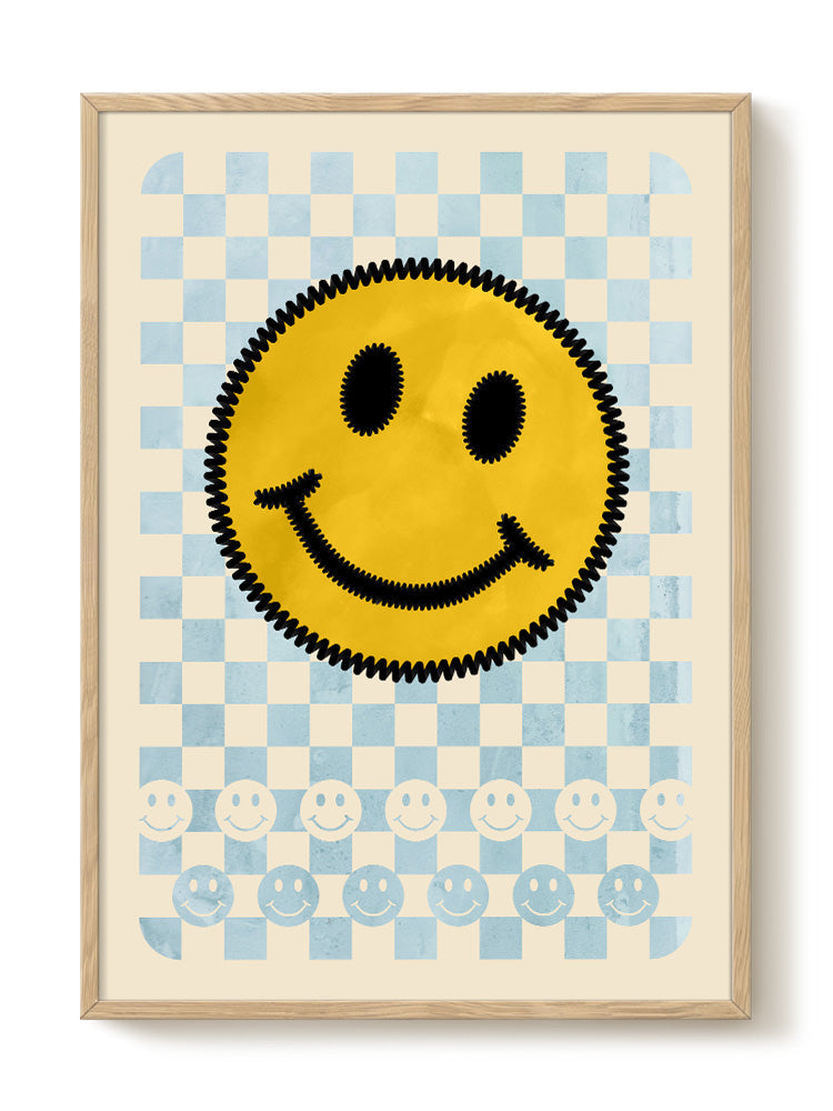 Pastel Smiles - Blue - PSTR studio Kunst Poster