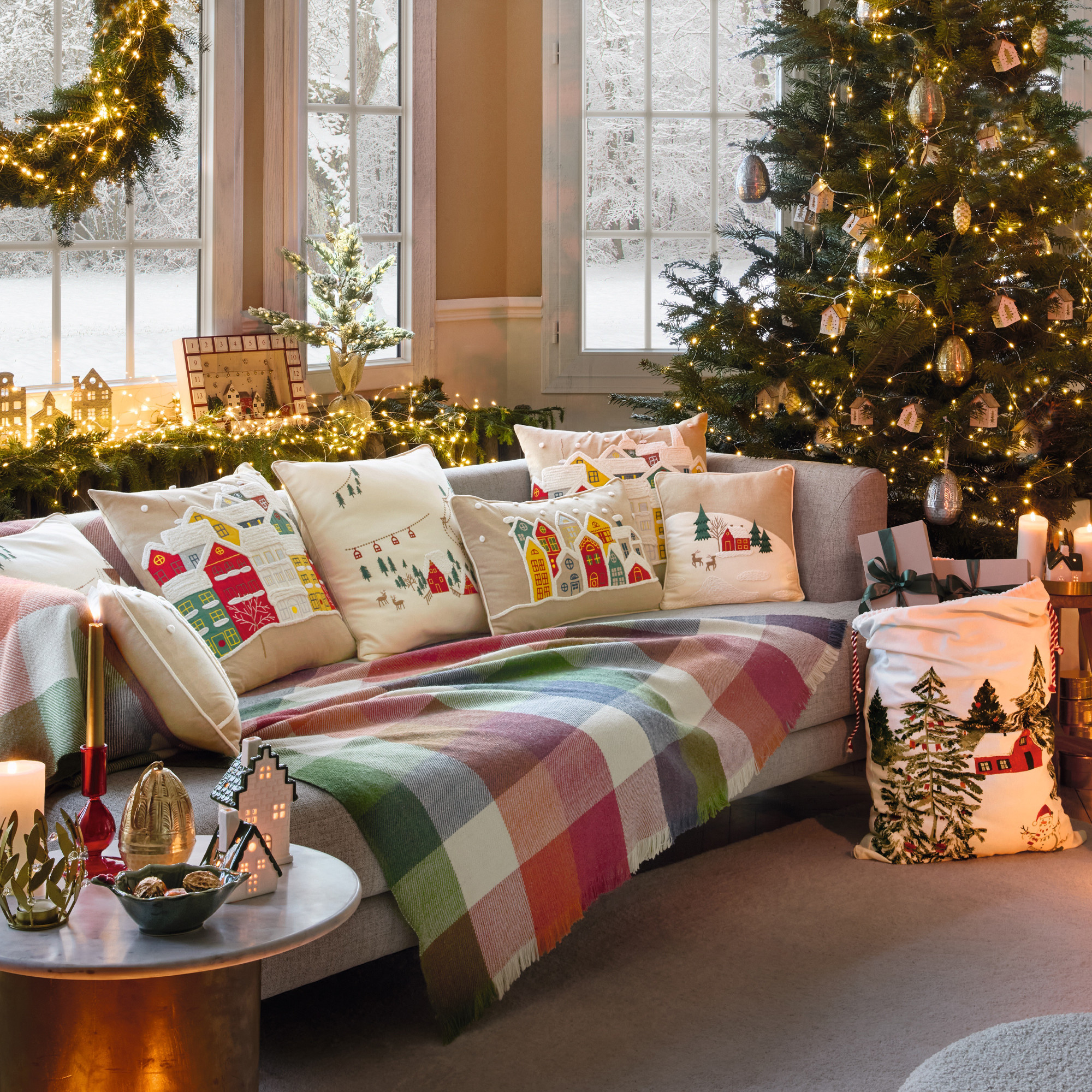 PlaidNoël enneigé