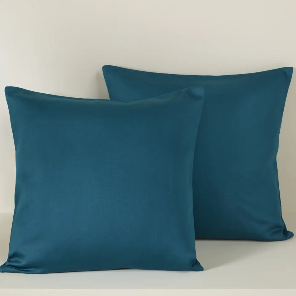 De Witte Lietaer Sierkussensloop Set Olivia - 40 x 40 cm - Lake green