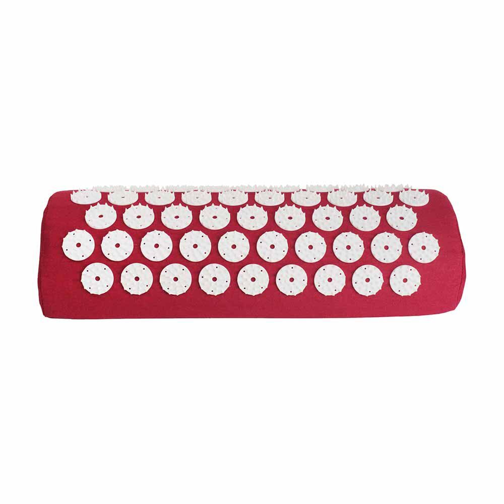 Coussin acupression rouge et blanc