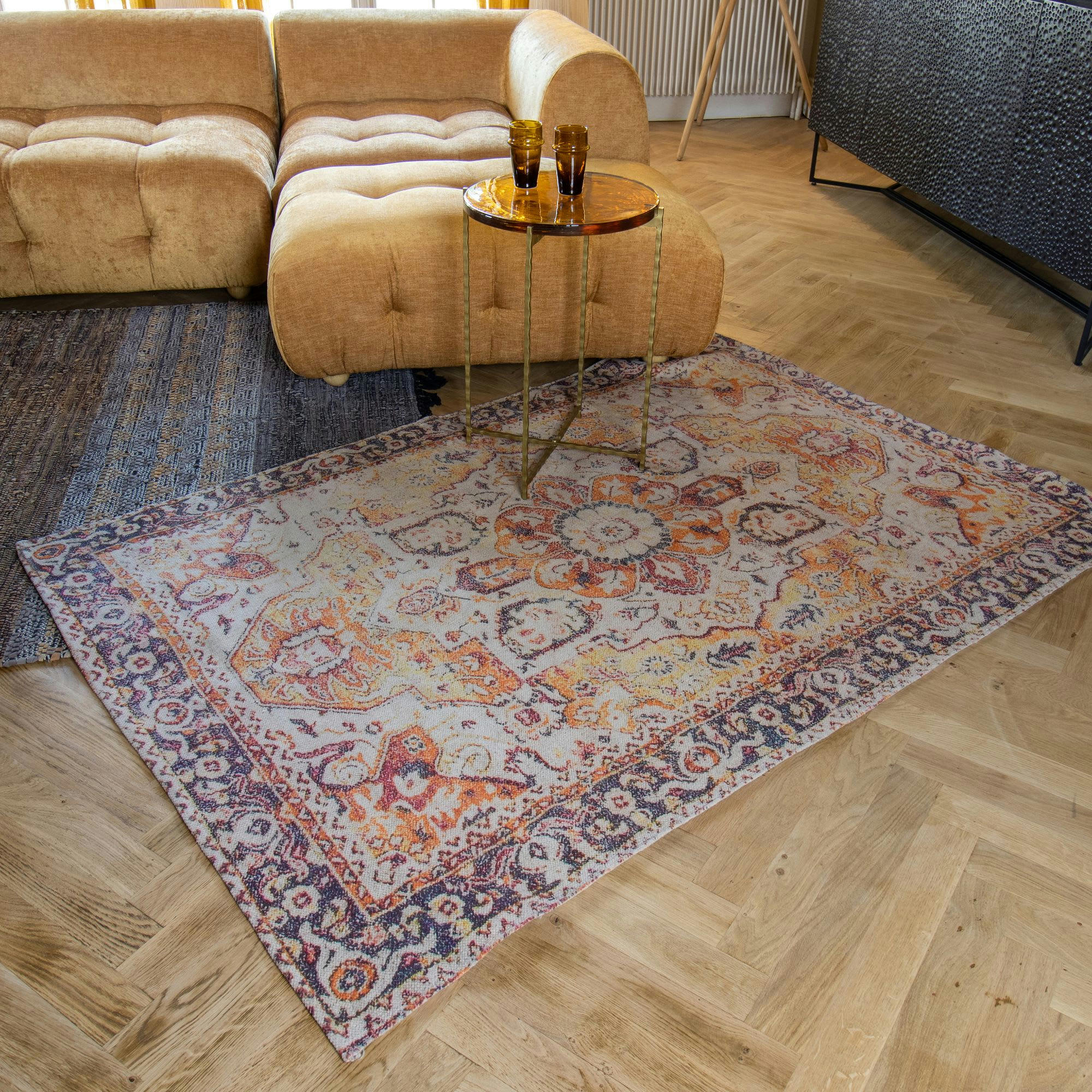 KANPUR - Tapis en coton 120x180cm