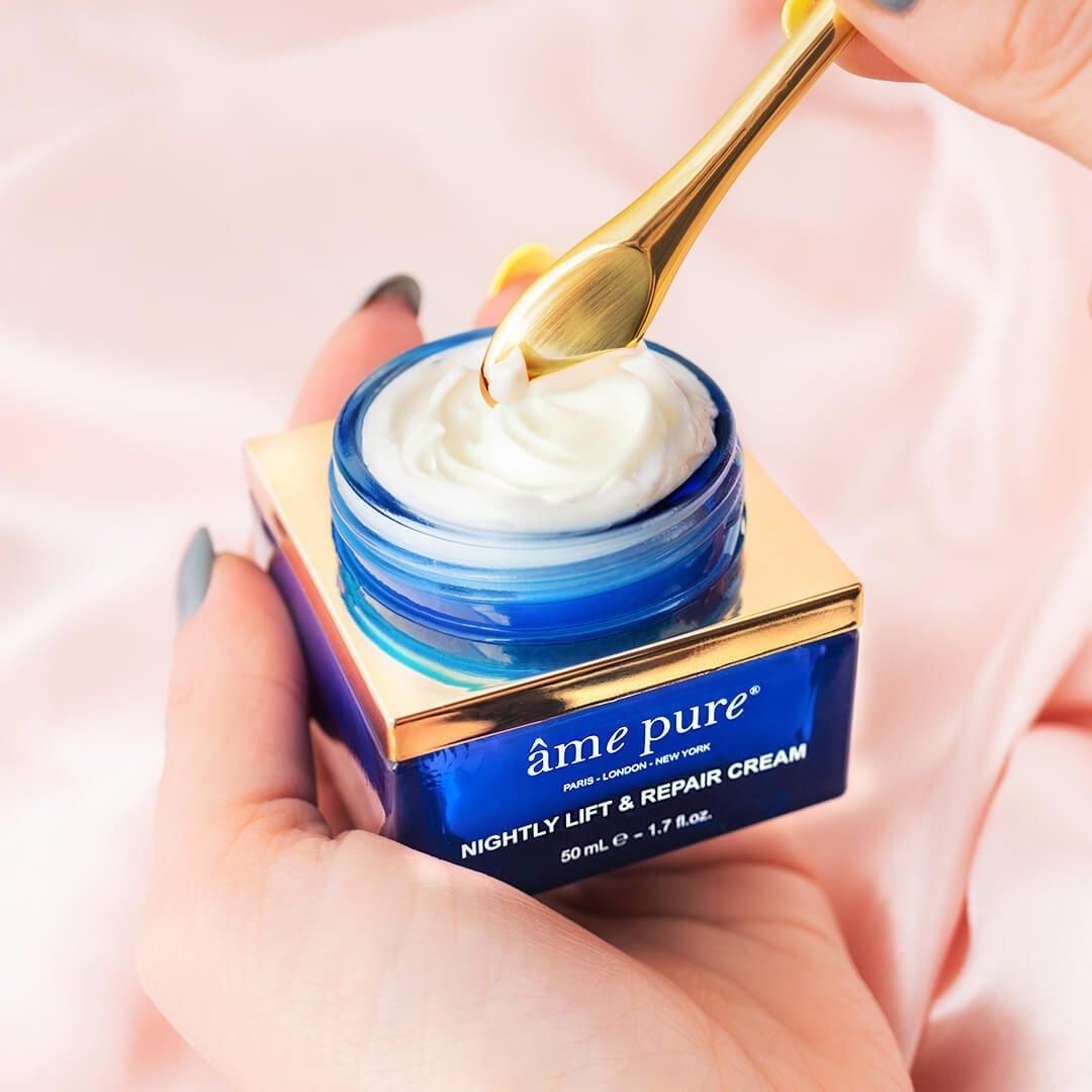 âme pure NIGHTLY LIFT & REPAIR NIGHT CREAM - Wrinkle Reduction - Lifting Effect
